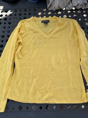 Copper Key Mustard Yellow V-Neck Sweater